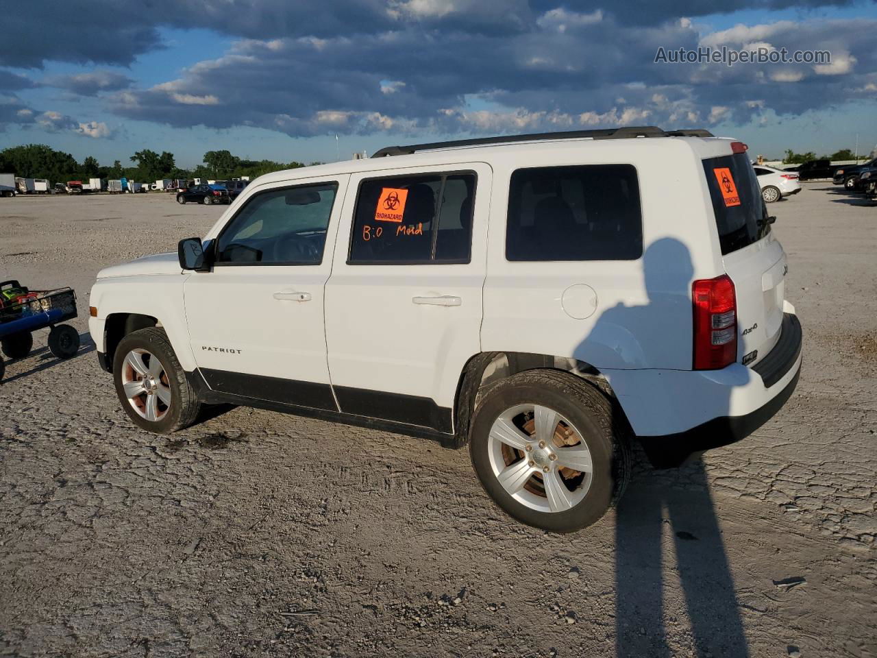 2014 Jeep Patriot Latitude Белый vin: 1C4NJRFB9ED832033