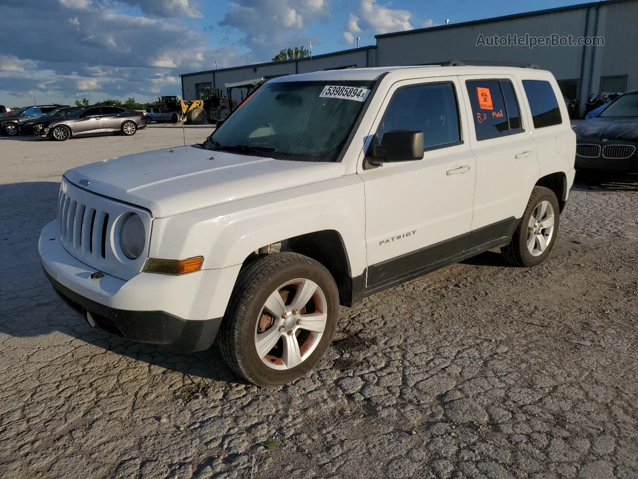 2014 Jeep Patriot Latitude Белый vin: 1C4NJRFB9ED832033