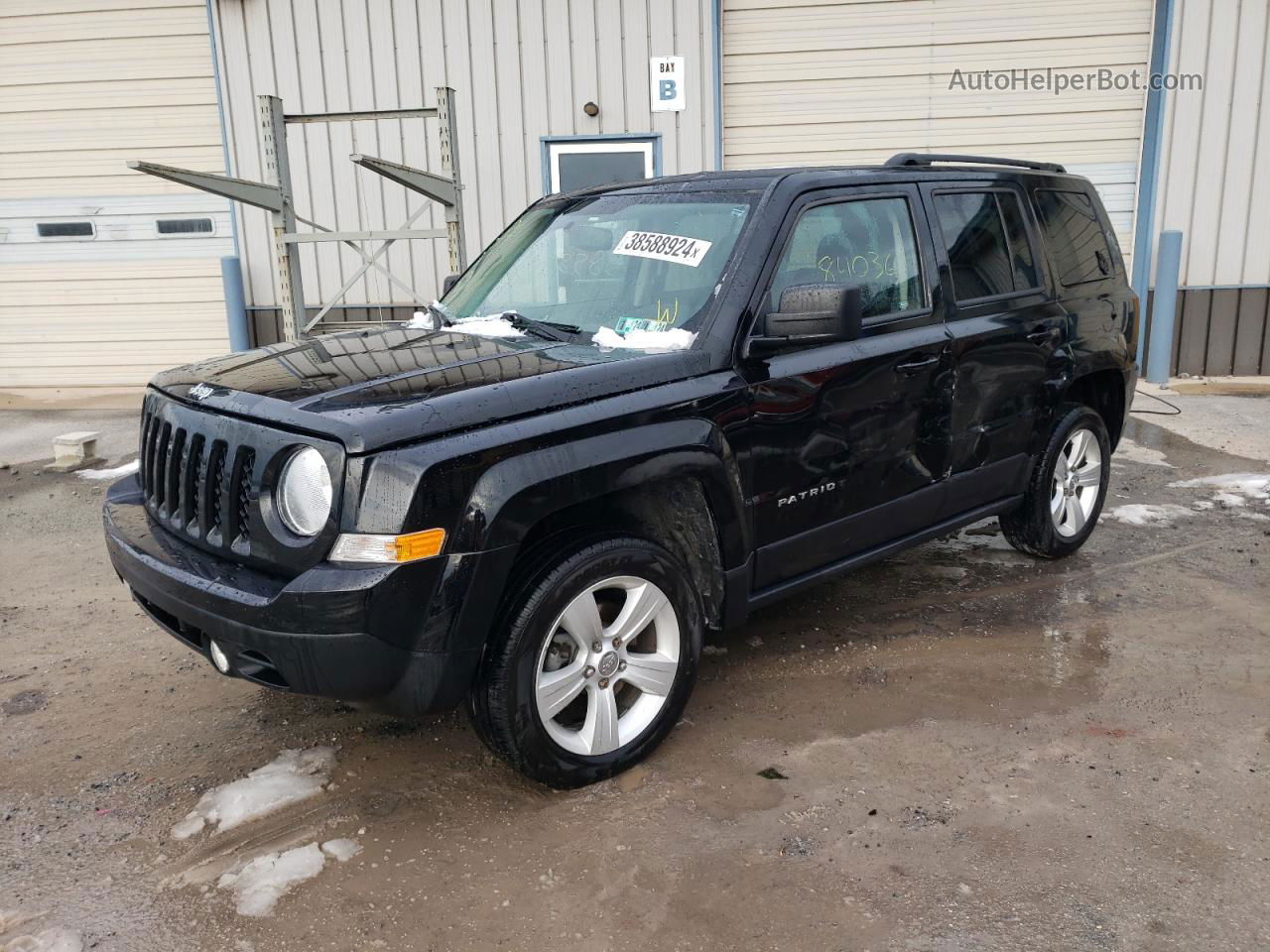 2014 Jeep Patriot Latitude Черный vin: 1C4NJRFB9ED884908