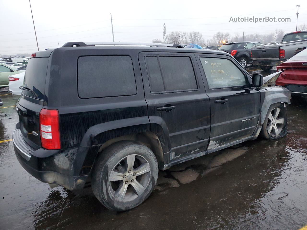 2016 Jeep Patriot Latitude Черный vin: 1C4NJRFB9GD745137