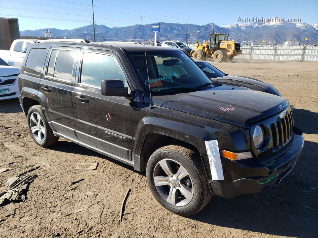 2016 Jeep Patriot Latitude Черный vin: 1C4NJRFB9GD809001