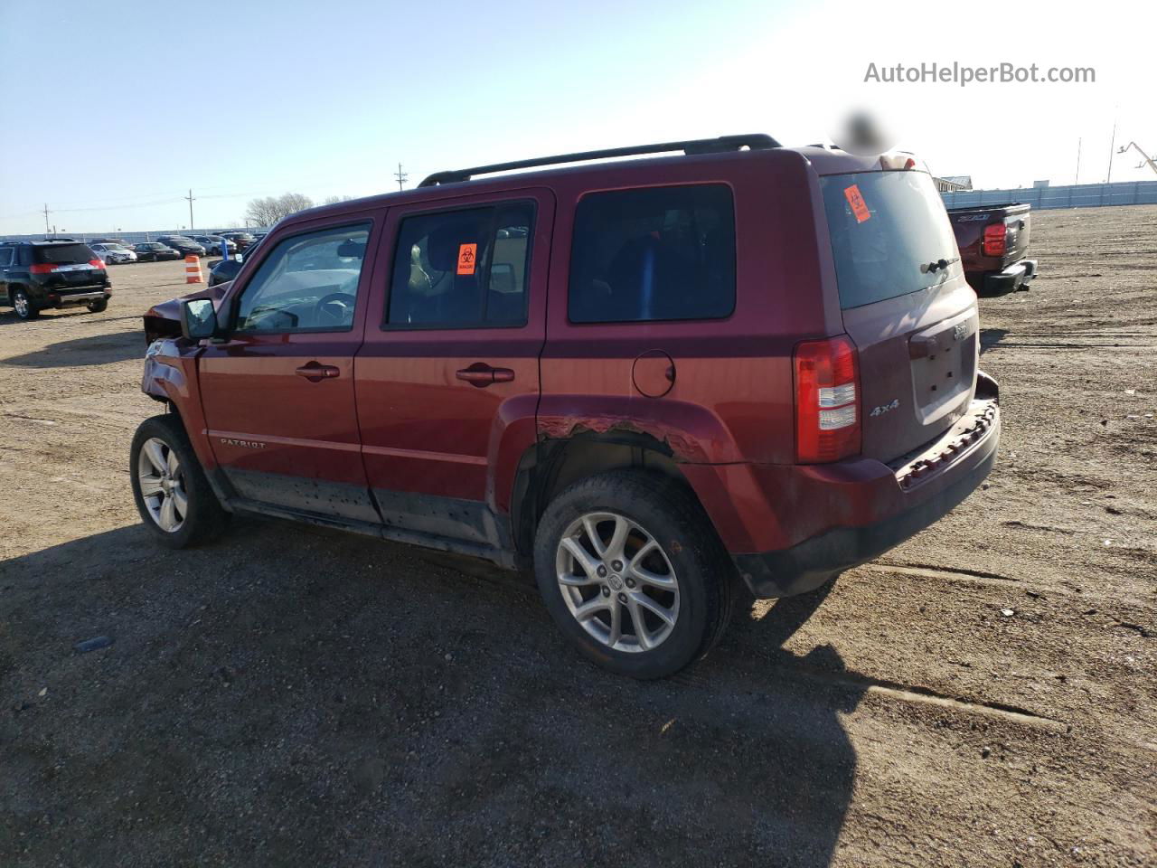 2012 Jeep Patriot Latitude Красный vin: 1C4NJRFBXCD665517