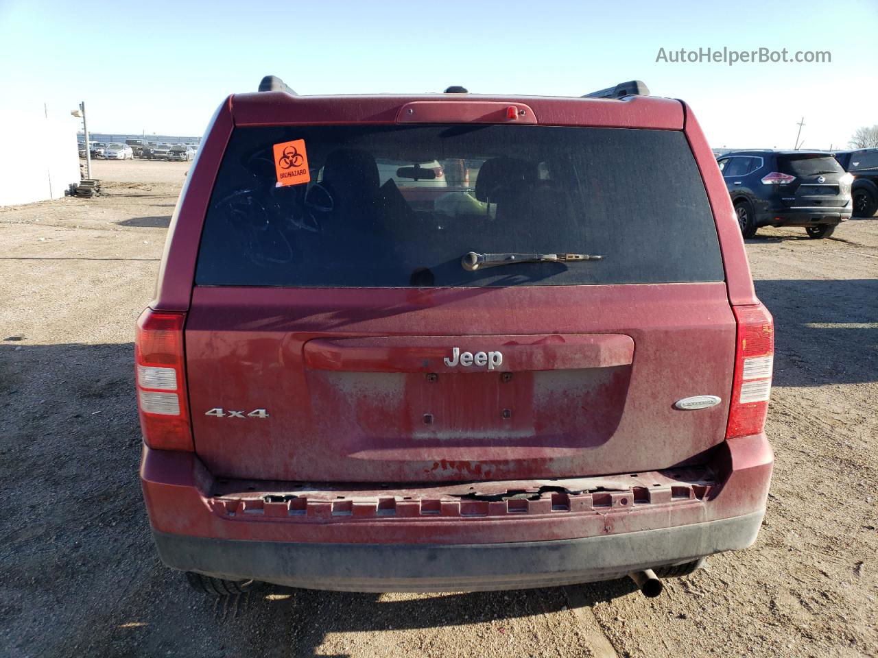 2012 Jeep Patriot Latitude Красный vin: 1C4NJRFBXCD665517