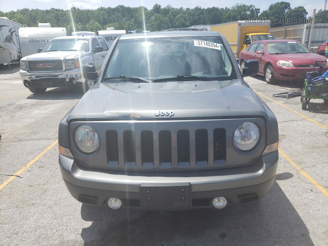 2014 Jeep Patriot Latitude Gray vin: 1C4NJRFBXED628079