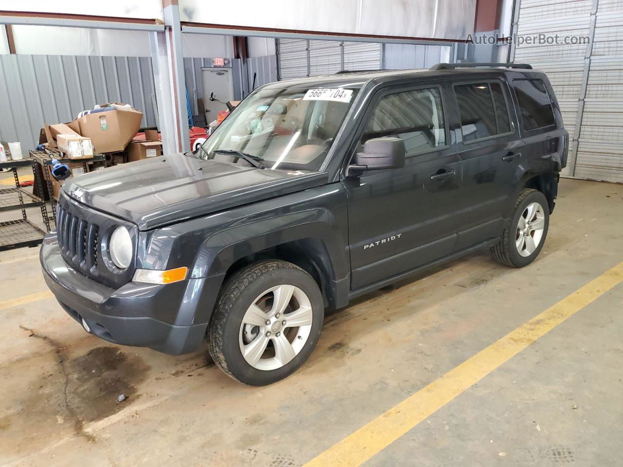 2014 Jeep Patriot Latitude Gray vin: 1C4NJRFBXED689500