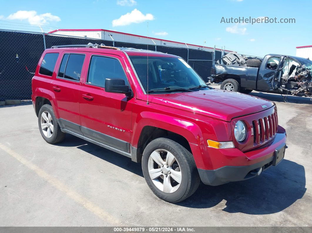 2016 Jeep Patriot Latitude Red vin: 1C4NJRFBXGD542600