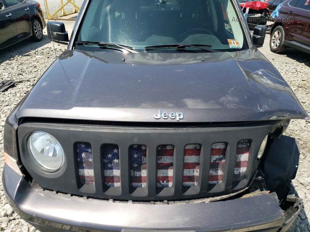 2016 Jeep Patriot Latitude Gray vin: 1C4NJRFBXGD598858