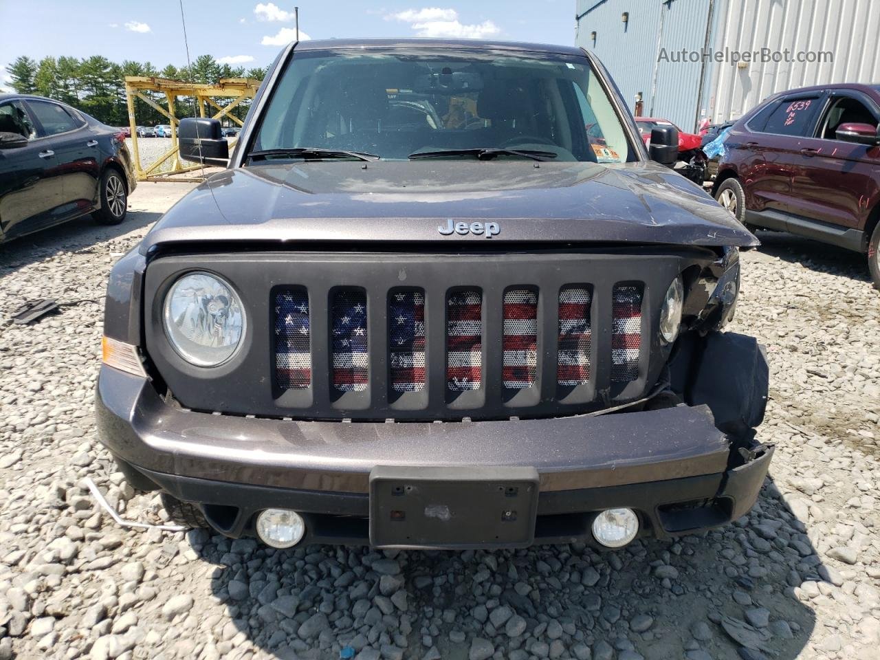 2016 Jeep Patriot Latitude Gray vin: 1C4NJRFBXGD598858