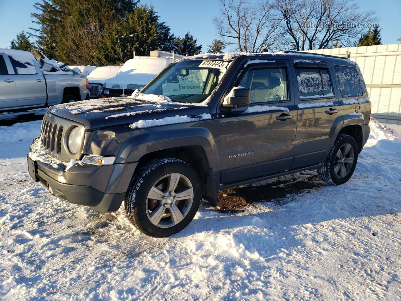 2016 Jeep Patriot Latitude Gray vin: 1C4NJRFBXGD632524