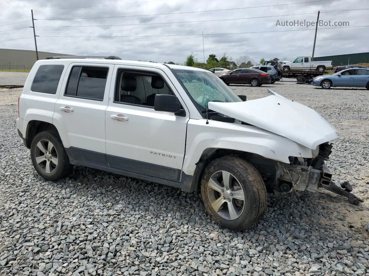 2016 Jeep Patriot Latitude White vin: 1C4NJRFBXGD707836