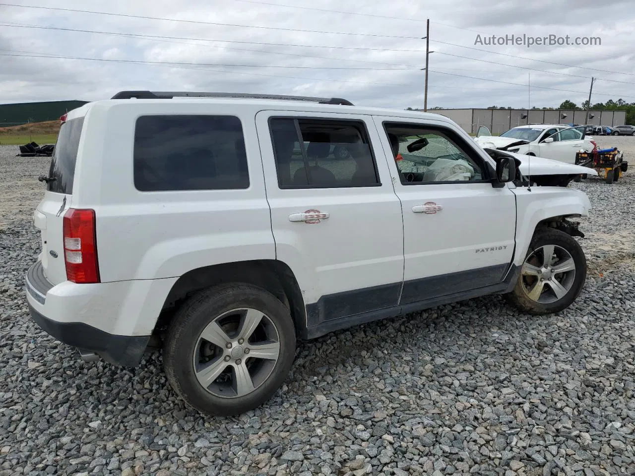 2016 Jeep Patriot Latitude White vin: 1C4NJRFBXGD707836