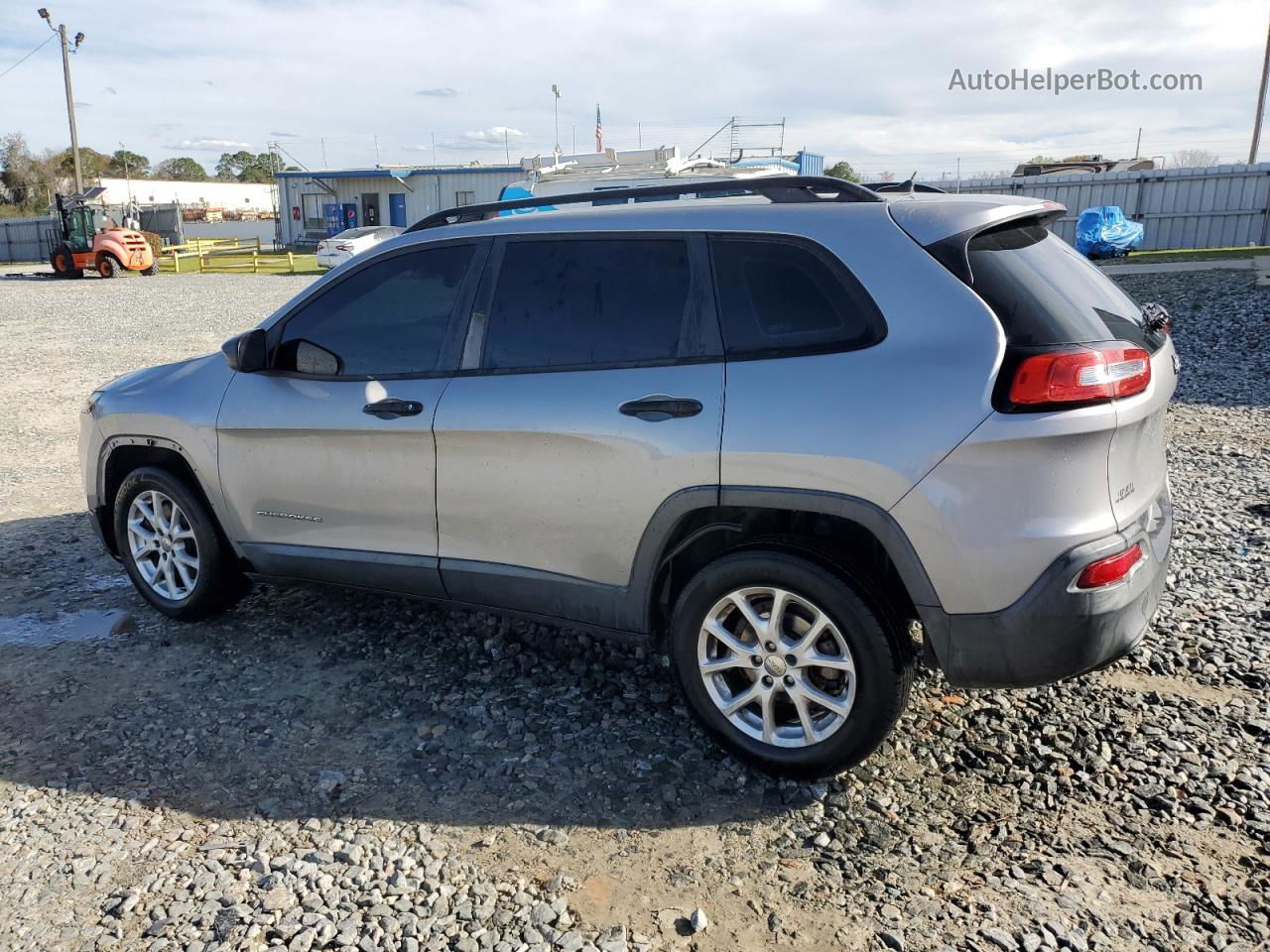 2015 Jeep Cherokee Sport Silver vin: 1C4PJLAB0FW597301