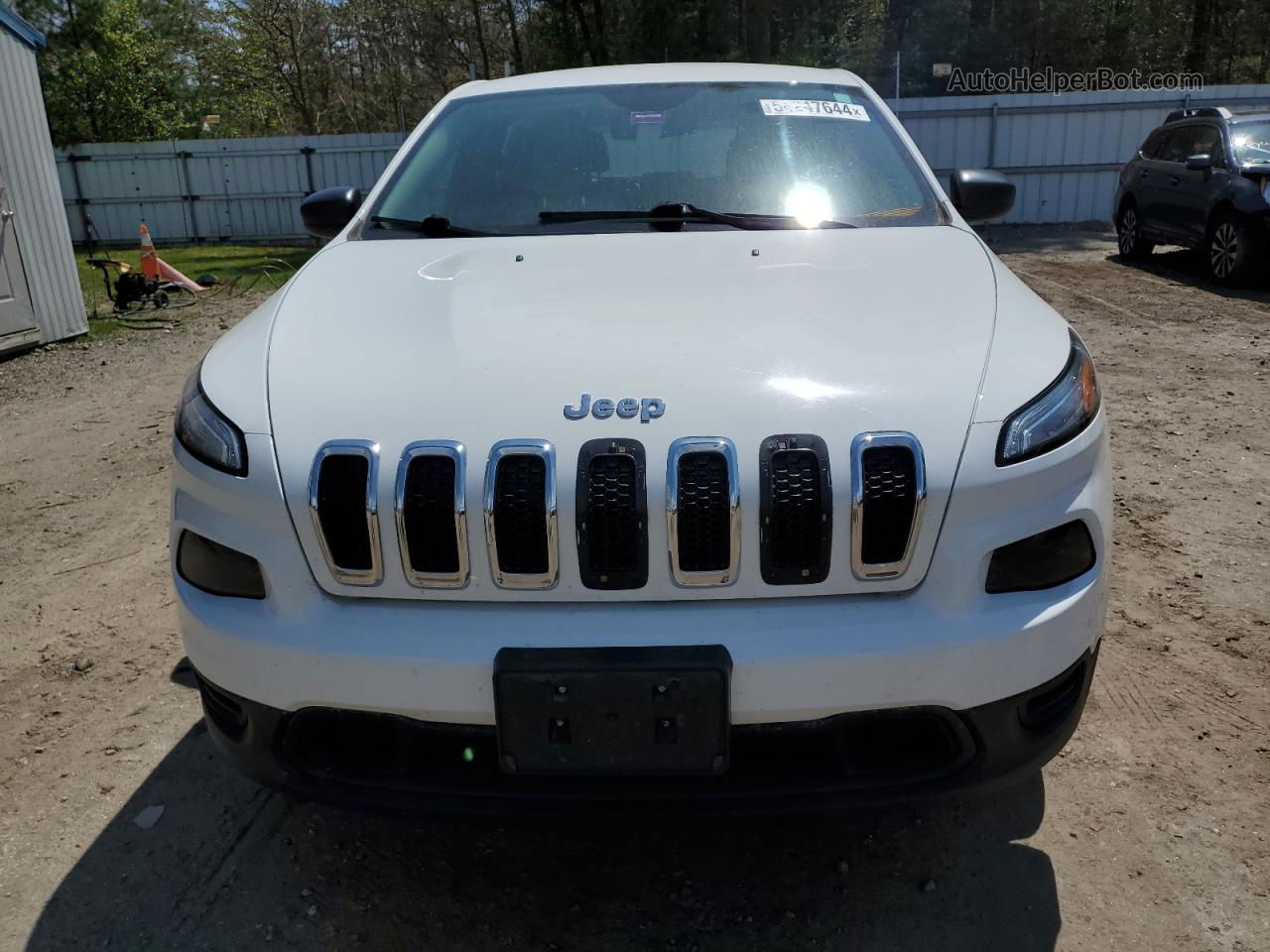 2016 Jeep Cherokee Sport White vin: 1C4PJLAB0GW272553