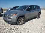 2014 Jeep Cherokee Sport Серебряный vin: 1C4PJLAB1EW244595