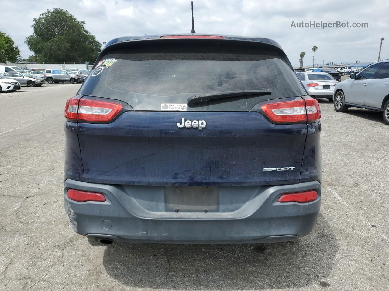 2015 Jeep Cherokee Sport Blue vin: 1C4PJLAB1FW573203