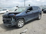 2015 Jeep Cherokee Sport Синий vin: 1C4PJLAB1FW573203