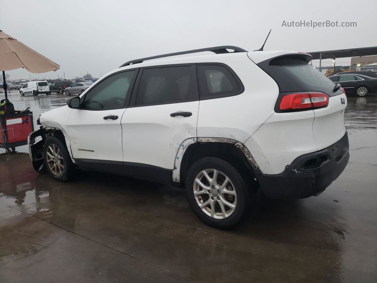 2015 Jeep Cherokee Sport Белый vin: 1C4PJLAB1FW596769