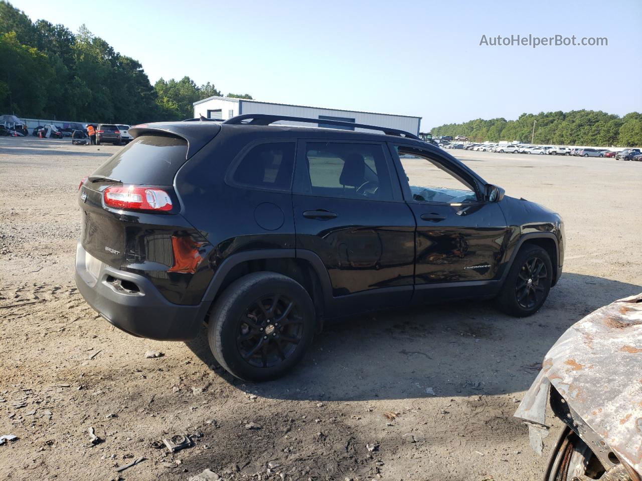 2016 Jeep Cherokee Sport Черный vin: 1C4PJLAB1GW257107