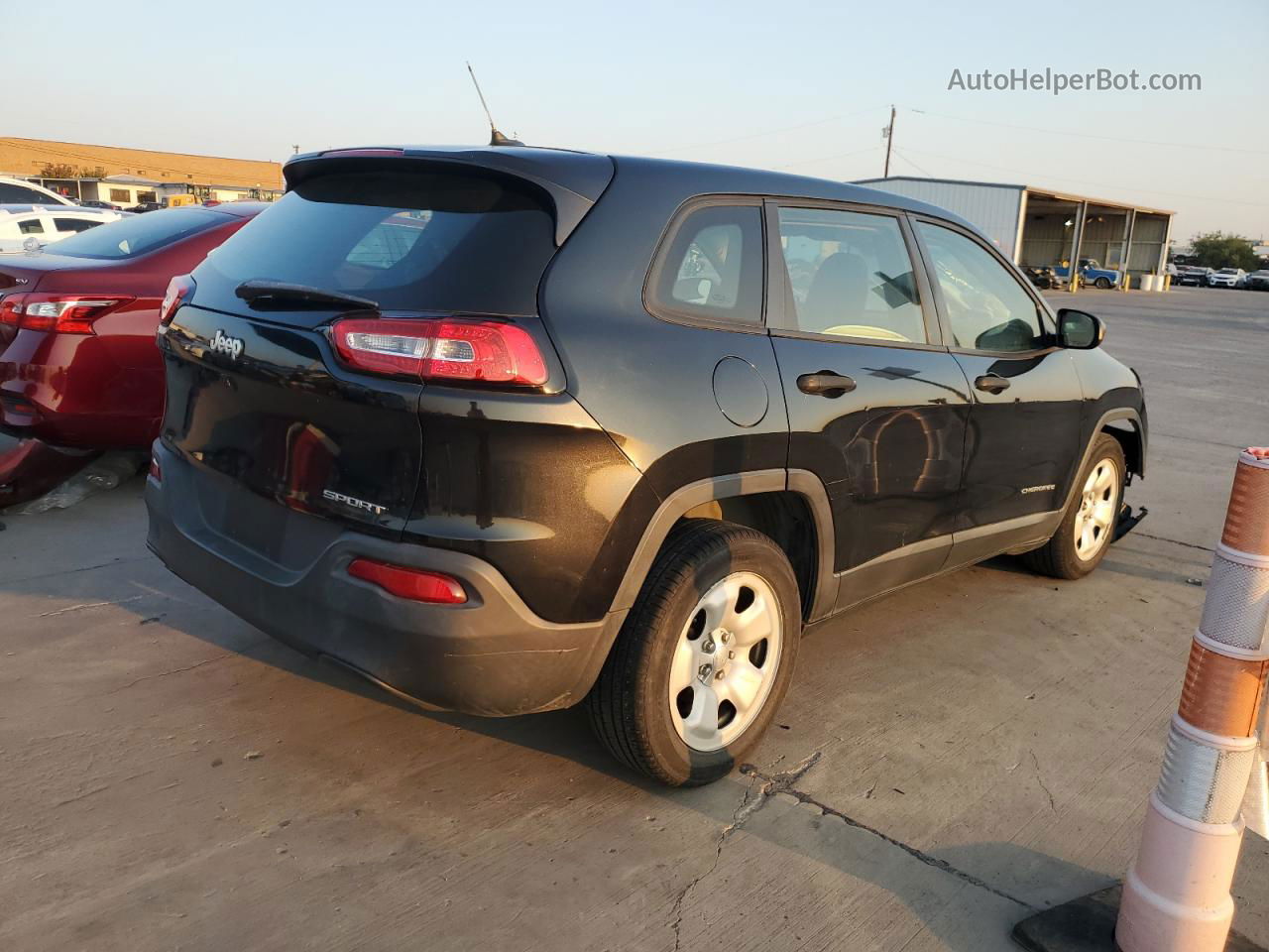 2014 Jeep Cherokee Sport Черный vin: 1C4PJLAB2EW168806