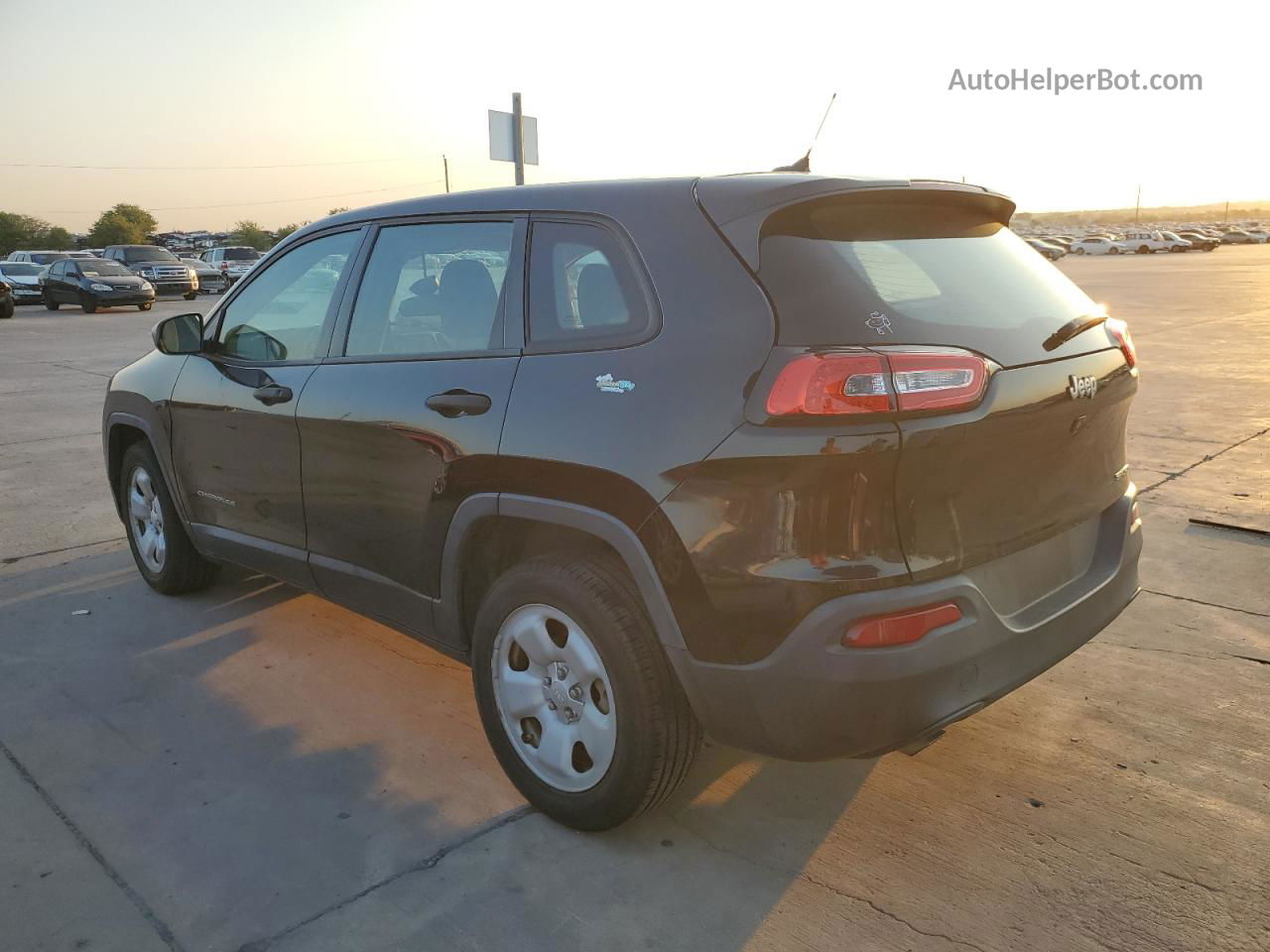 2014 Jeep Cherokee Sport Black vin: 1C4PJLAB2EW168806