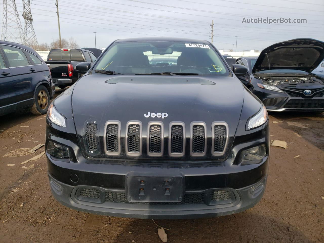 2014 Jeep Cherokee Sport Black vin: 1C4PJLAB2EW274012