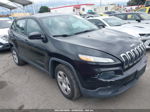 2014 Jeep Cherokee Sport Black vin: 1C4PJLAB2EW305761