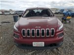 2016 Jeep Cherokee Sport Maroon vin: 1C4PJLAB2GW106969