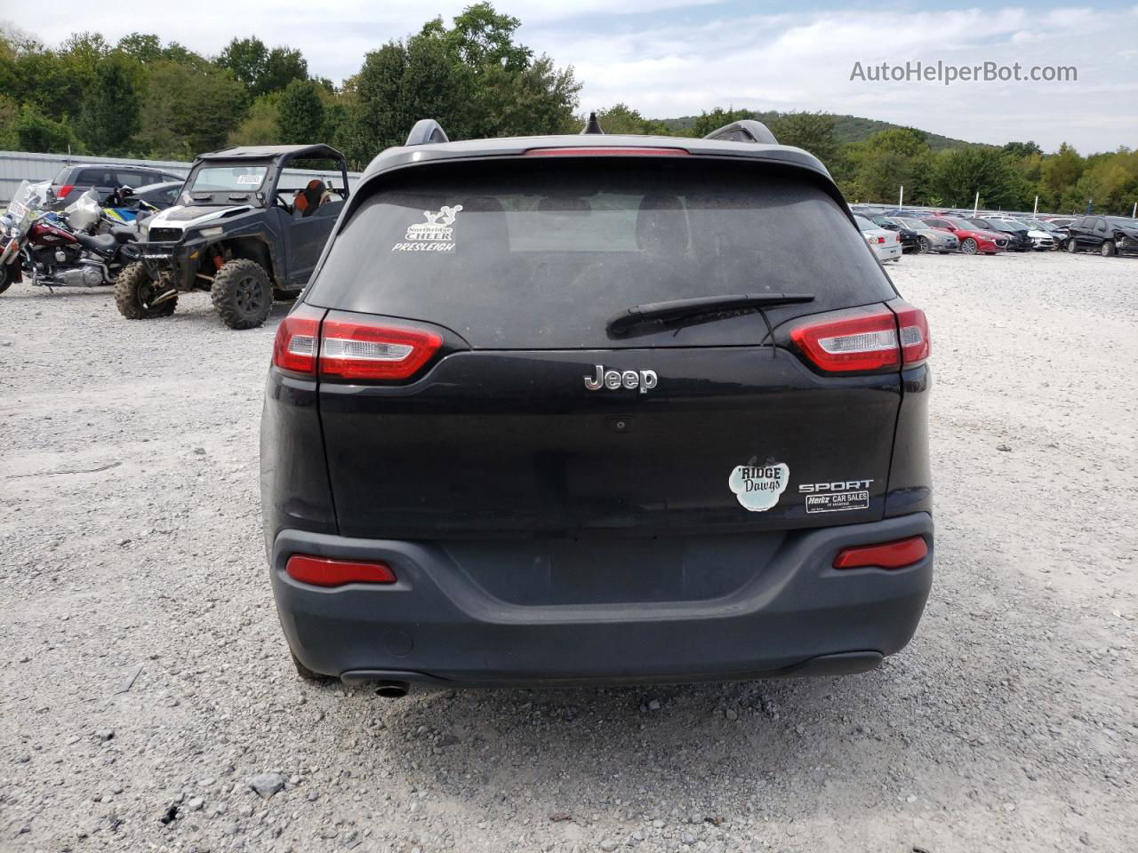 2016 Jeep Cherokee Sport Black vin: 1C4PJLAB2GW324538