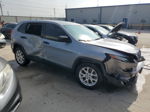 2014 Jeep Cherokee Sport Silver vin: 1C4PJLAB3EW109862