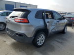 2014 Jeep Cherokee Sport Silver vin: 1C4PJLAB3EW109862