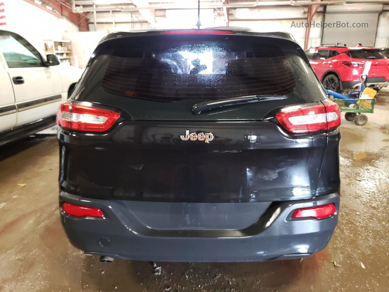 2014 Jeep Cherokee Sport Black vin: 1C4PJLAB3EW123048