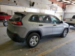 2014 Jeep Cherokee Sport Silver vin: 1C4PJLAB3EW123549