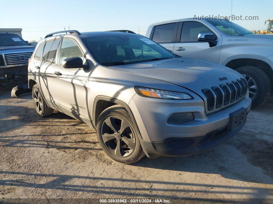 2016 Jeep Cherokee Altitude Silver vin: 1C4PJLAB3GW302581