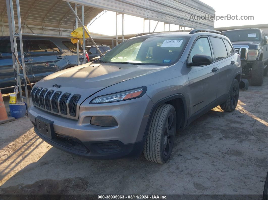 2016 Jeep Cherokee Altitude Silver vin: 1C4PJLAB3GW302581