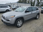 2016 Jeep Cherokee Sport Gray vin: 1C4PJLAB3GW376907