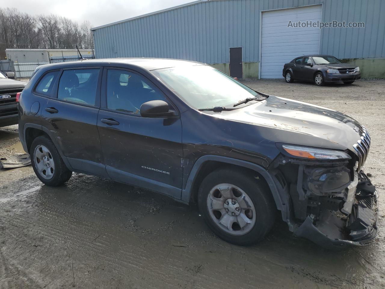 2014 Jeep Cherokee Sport Black vin: 1C4PJLAB4EW143759