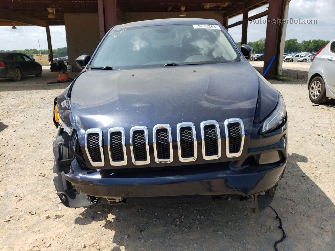 2014 Jeep Cherokee Sport Blue vin: 1C4PJLAB4EW273654