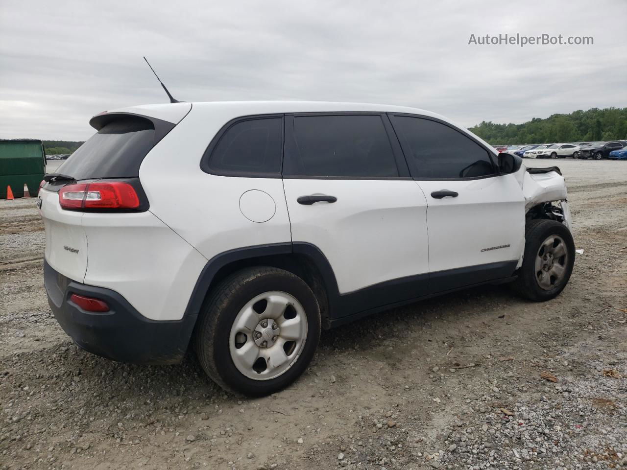 2015 Jeep Cherokee Sport Белый vin: 1C4PJLAB4FW608364