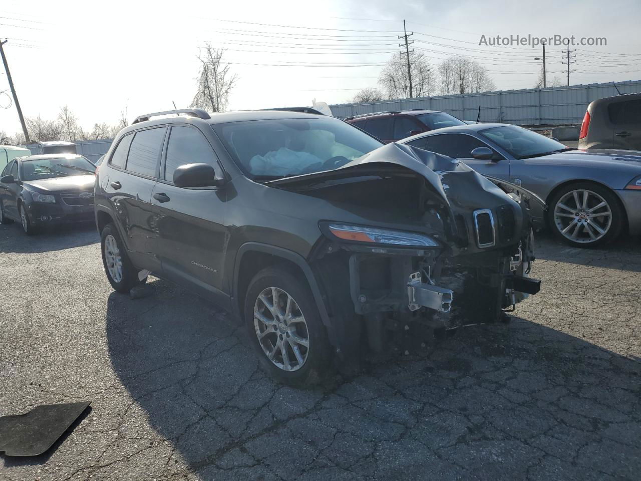 2015 Jeep Cherokee Sport Tan vin: 1C4PJLAB4FW656334