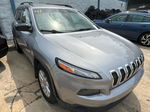 2016 Jeep Cherokee Sport Silver vin: 1C4PJLAB4GW288450