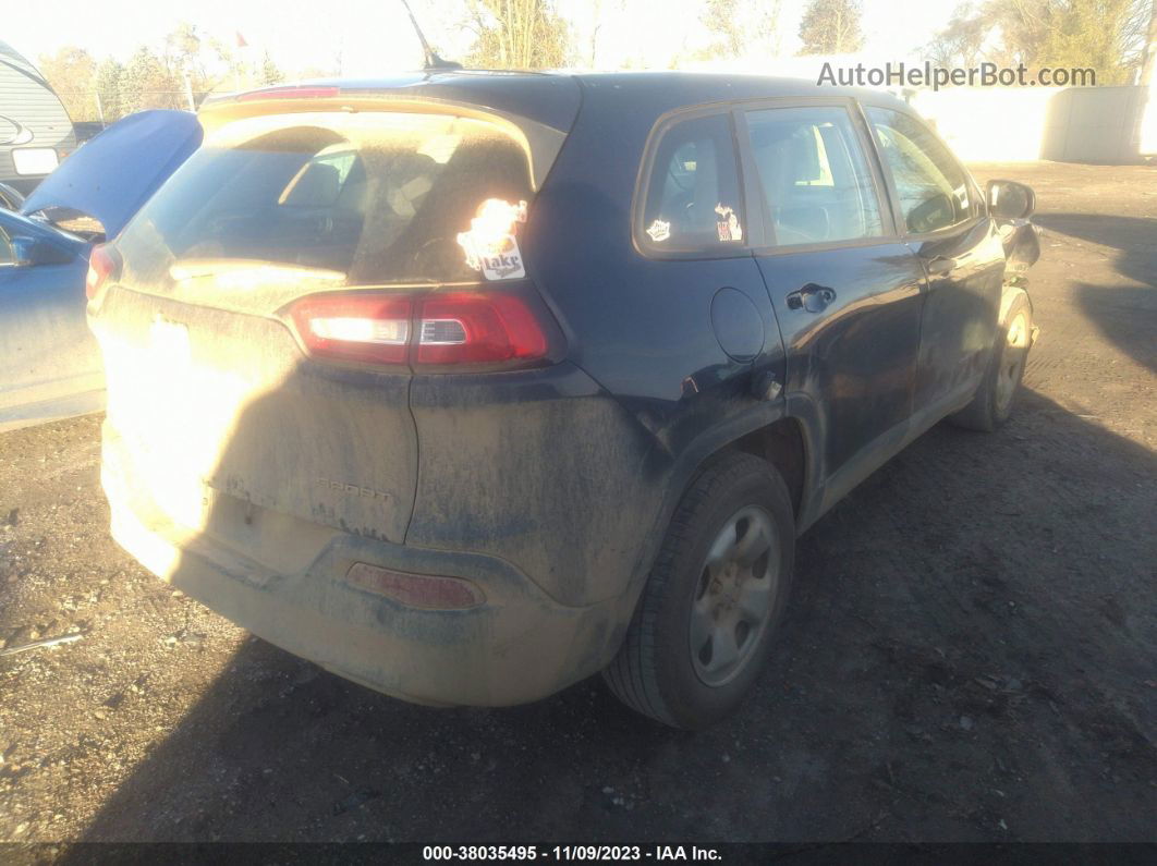 2015 Jeep Cherokee Sport Синий vin: 1C4PJLAB5FW505762