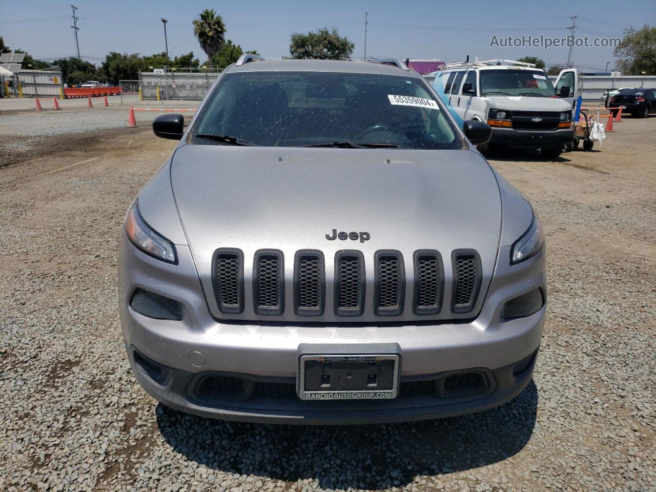 2015 Jeep Cherokee Sport Silver vin: 1C4PJLAB5FW620295