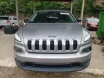 2016 Jeep Cherokee Sport Silver vin: 1C4PJLAB5GW351488