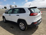 2014 Jeep Cherokee Sport White vin: 1C4PJLAB6EW256449