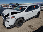 2015 Jeep Cherokee Sport White vin: 1C4PJLAB6FW554243