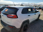 2015 Jeep Cherokee Sport White vin: 1C4PJLAB6FW554243