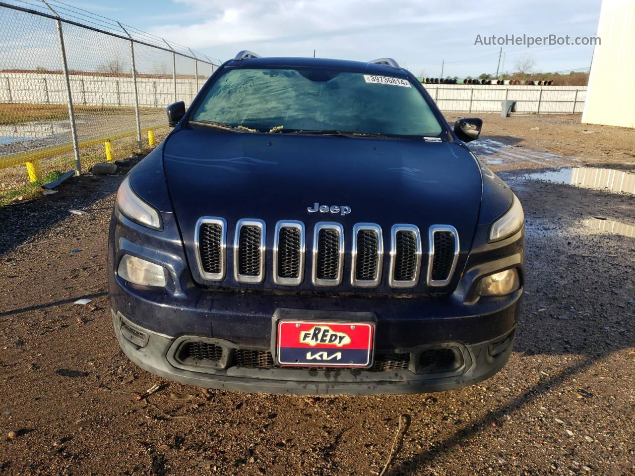 2015 Jeep Cherokee Sport Blue vin: 1C4PJLAB6FW684135