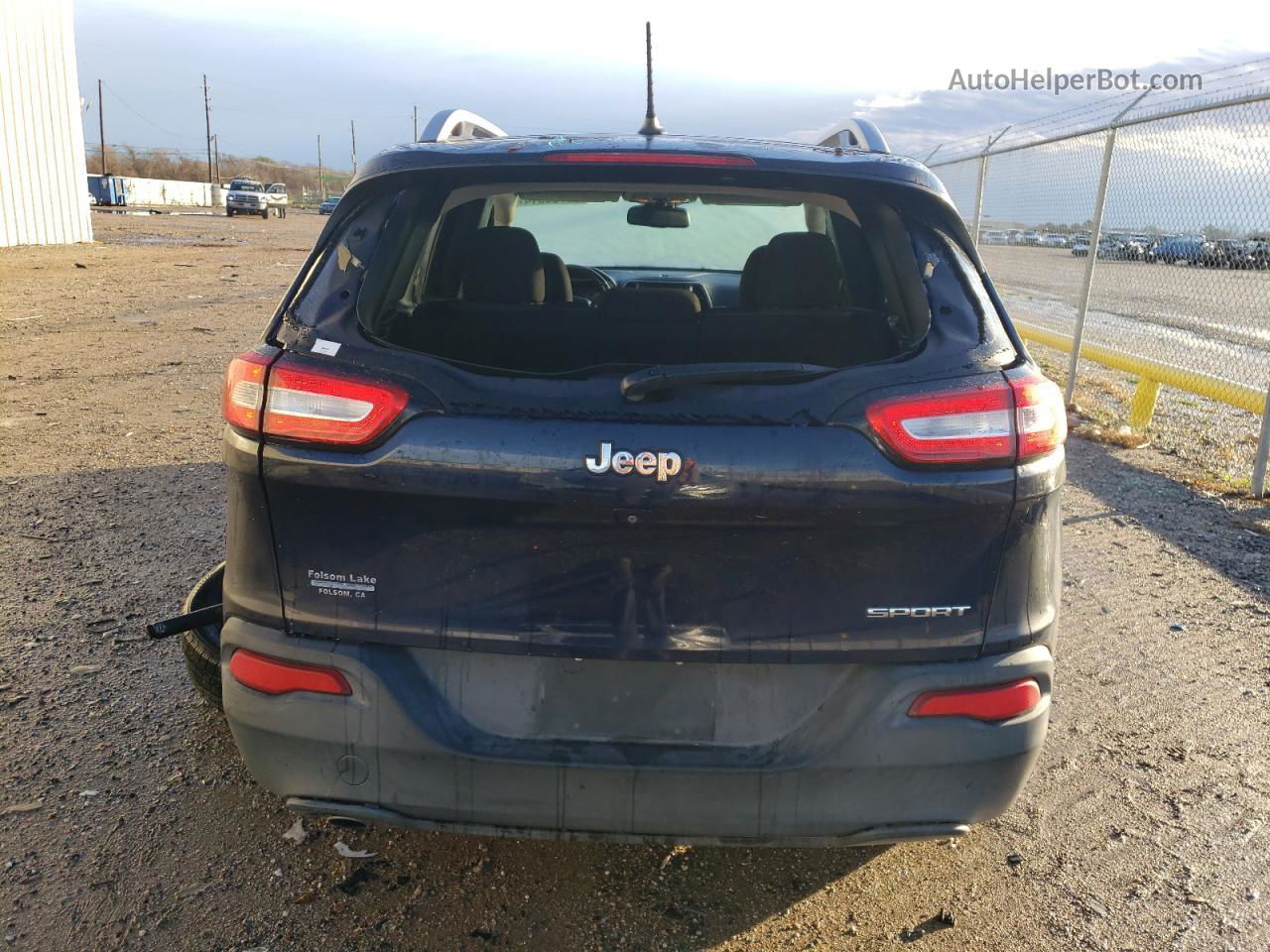 2015 Jeep Cherokee Sport Синий vin: 1C4PJLAB6FW684135