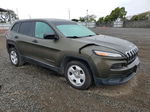 2015 Jeep Cherokee Sport Green vin: 1C4PJLAB6FW762283