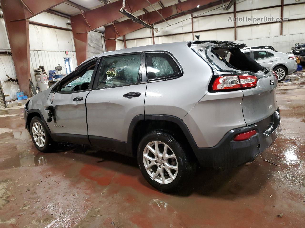 2014 Jeep Cherokee Sport Gray vin: 1C4PJLAB7EW109881